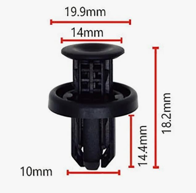 Клипса пластиковая для Acura, Honda ОЕМ: 91505TM8003 (91505-TM8-003). (0).