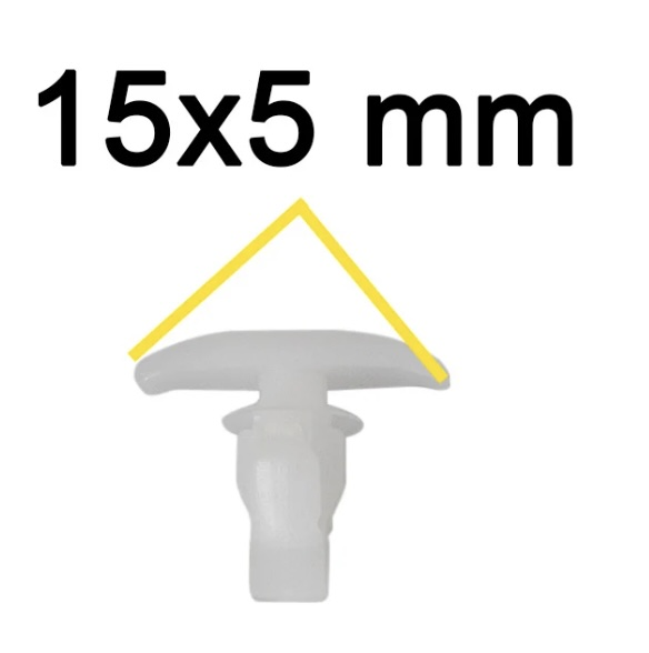 Клипса пластиковая для Acura, Honda, Lexus, Toyota ОЕМ: 678670D060 (67867-0D060), 6786752010 (67867-52010), 91563SCV003. (уплотнитель, теплоизоляция, шумоизоляция, обшивка).